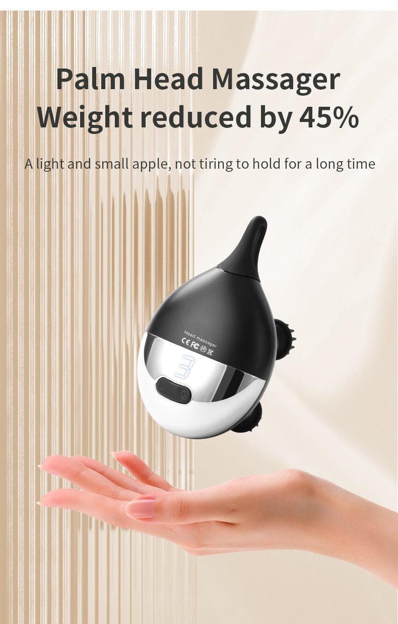 Intelligent 3D Electric Head & Scalp Massager - 7 Massage Techniques, IPX7 Waterproof, Rechargeable(Purple) 6