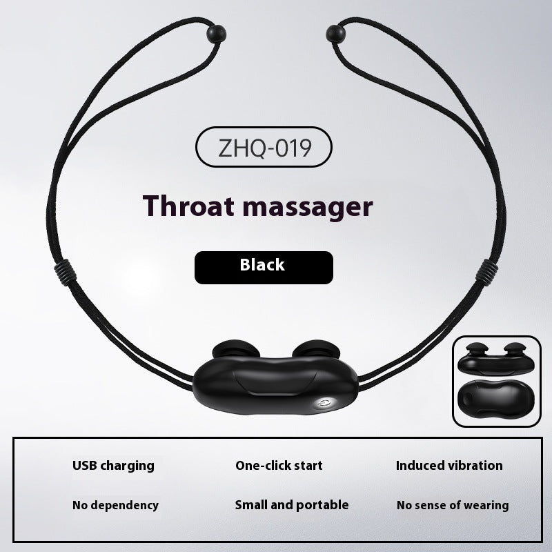 Smart Anti-Snoring Throat Massager - AI-Powered Vibration Sleep Aid, USB-C Rechargeable & Portable(black) 5