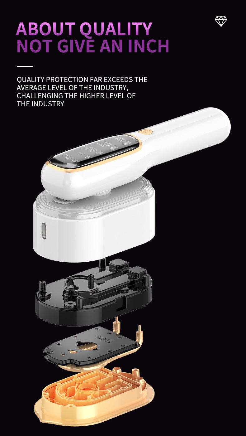 Portable Handheld Garment Steamer & Mini Iron - Smart Temperature Control, Rapid Heating & Powerful Steam for All Fabrics(White) 9