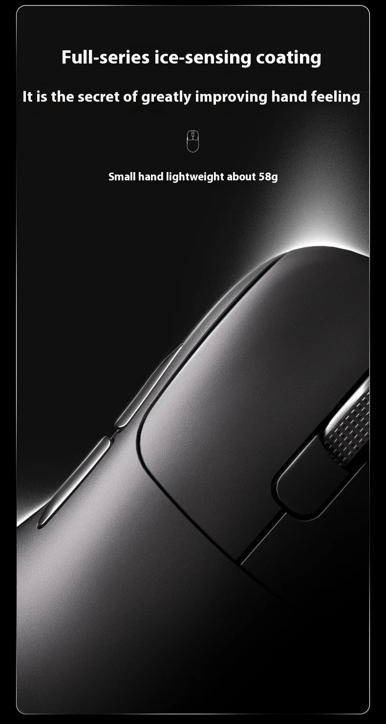 Tri-Mode Wireless Gaming Mouse with 8000Hz Polling Rate, PAW3950 Sensor & Magnetic Charging Dock(black) 7