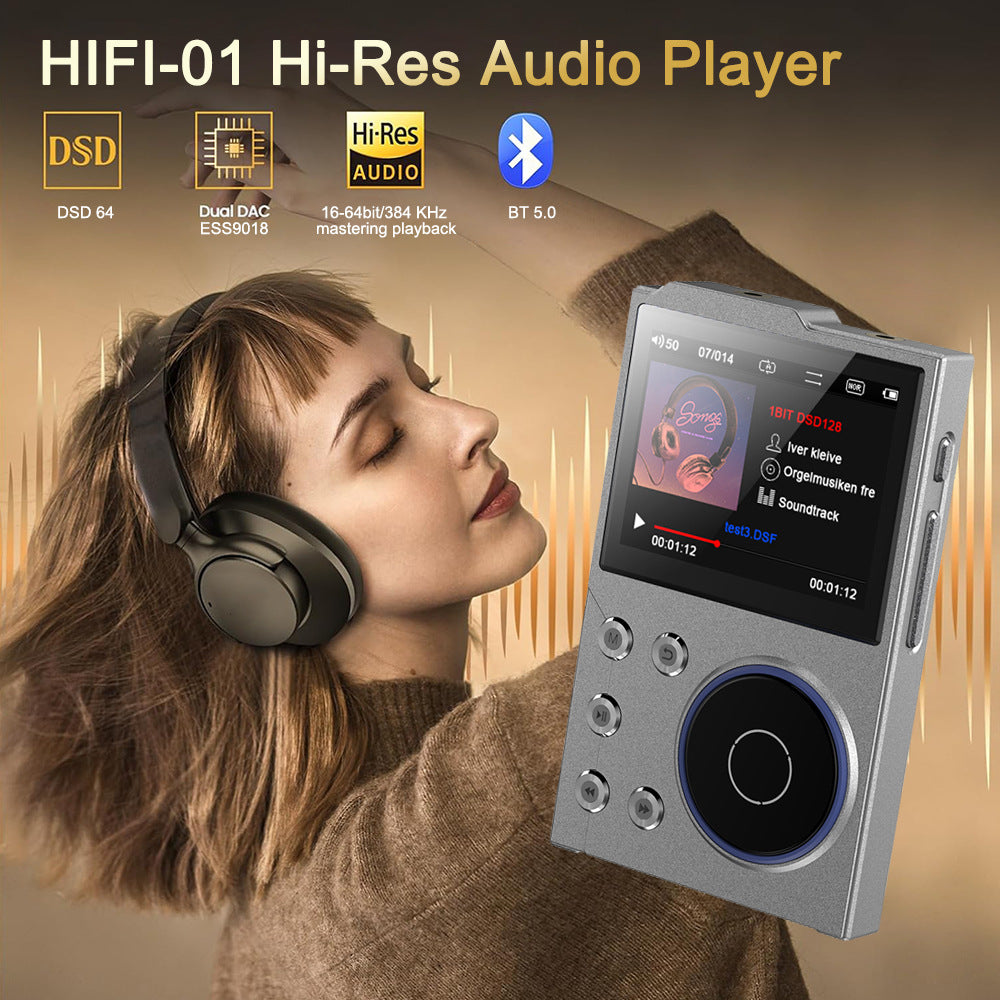 Portable Hi-Res Digital Audio Player - DSD, Dual DAC, Bluetooth 5.0, Expandable Storage(Grey 16GB + 32GB) 3