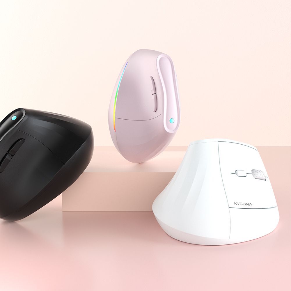 Ergonomic Vertical Mouse - Multi-Device Bluetooth5.0 & 2.4G Wireless, Adjustable DPI, Silent Click(black) 8