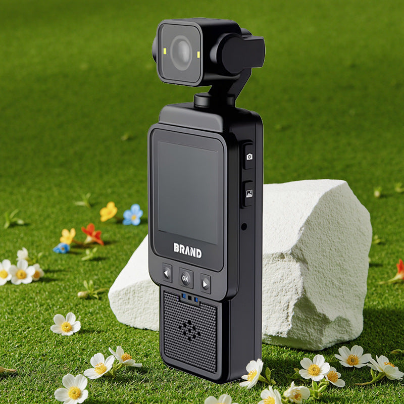 Compact Body Camera with 180° Rotatable Lens, Night Vision, WiFi & Built-in Fill Lights(black+64G) 4
