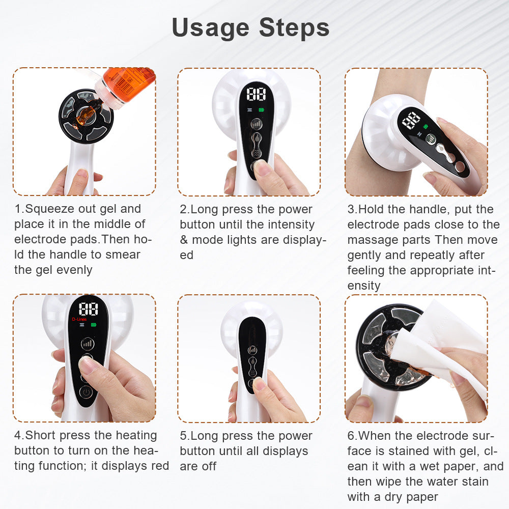 Advanced Multi-Technology Body Contouring Device - 5-in-1 Skin Firming, Muscle Toning & Rejuvenation Tool(White) 9