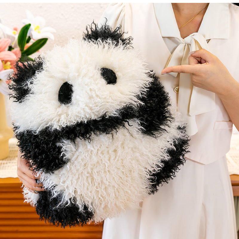 Super Soft Animal Sphere Plush Pillow - 38cm Decorative Throw Cushion for Sofa & Bed(panda) 3