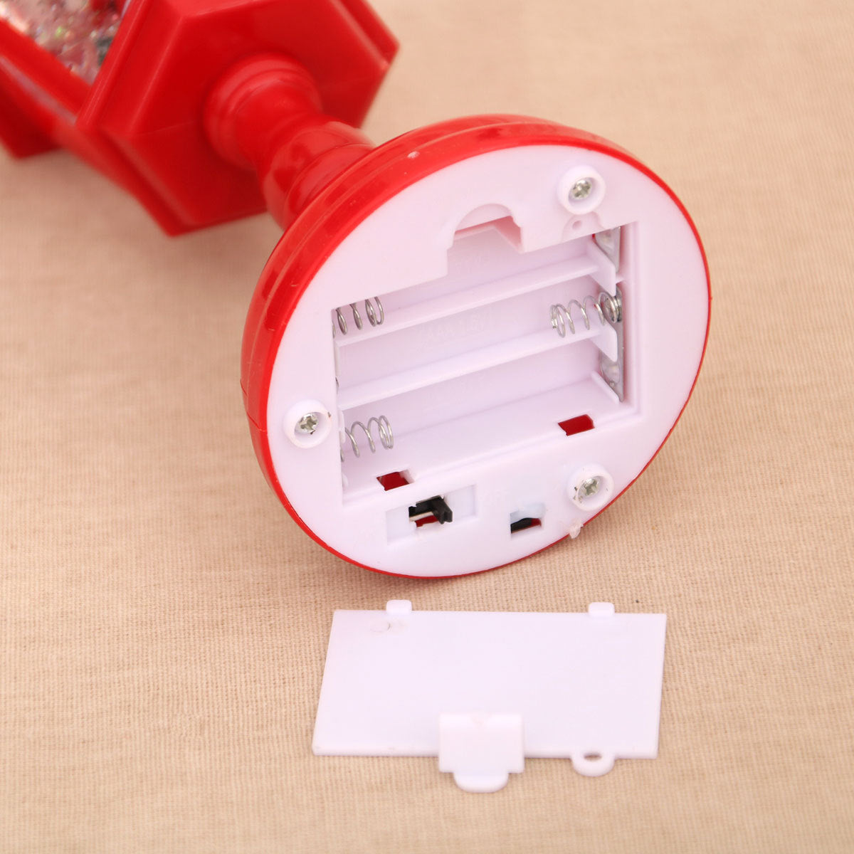 Festive LED Christmas Snow Globe Lantern - Glittering Tabletop Decoration with Santa/Snowman Scene, Dual Power(white) 5