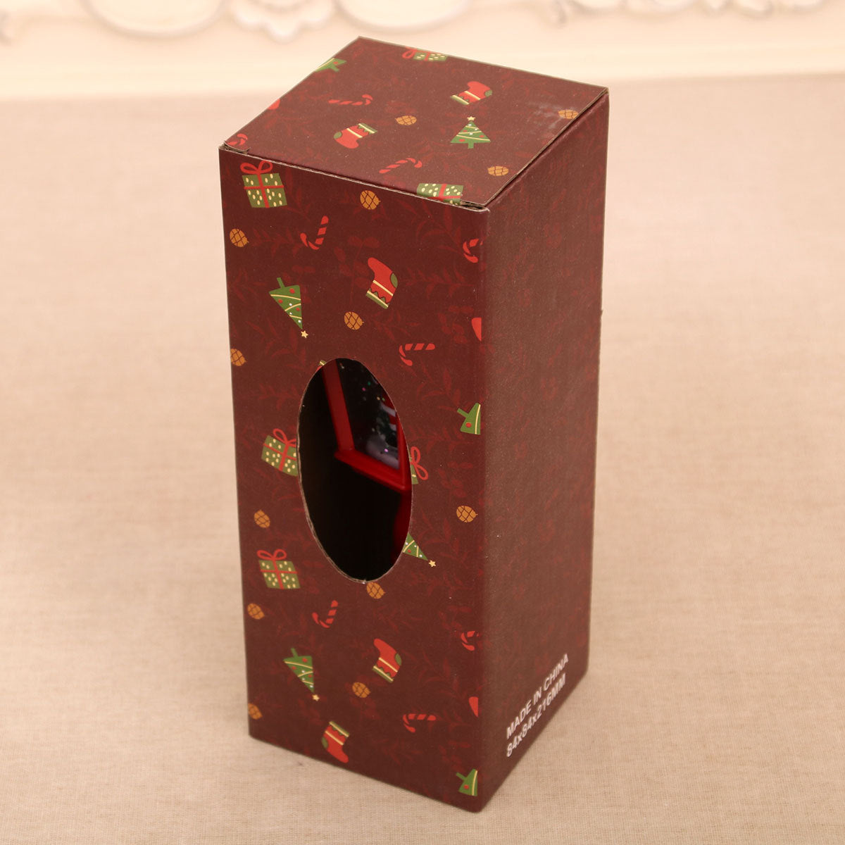 Festive LED Christmas Snow Globe Lantern - Glittering Tabletop Decoration with Santa/Snowman Scene, Dual Power(white) 8