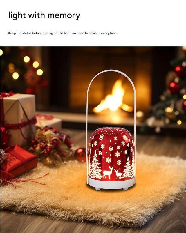 Portable Christmas LED Lantern - Dimmable, 3 Color Temps, 5200mAh Battery & Memory Function(Green) 6