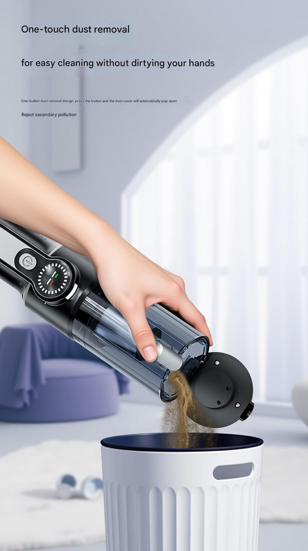 Multi-Function Cordless Handheld Vacuum Cleaner & Blower - Powerful Brushless Motor with Digital Display(Black and gray) 6