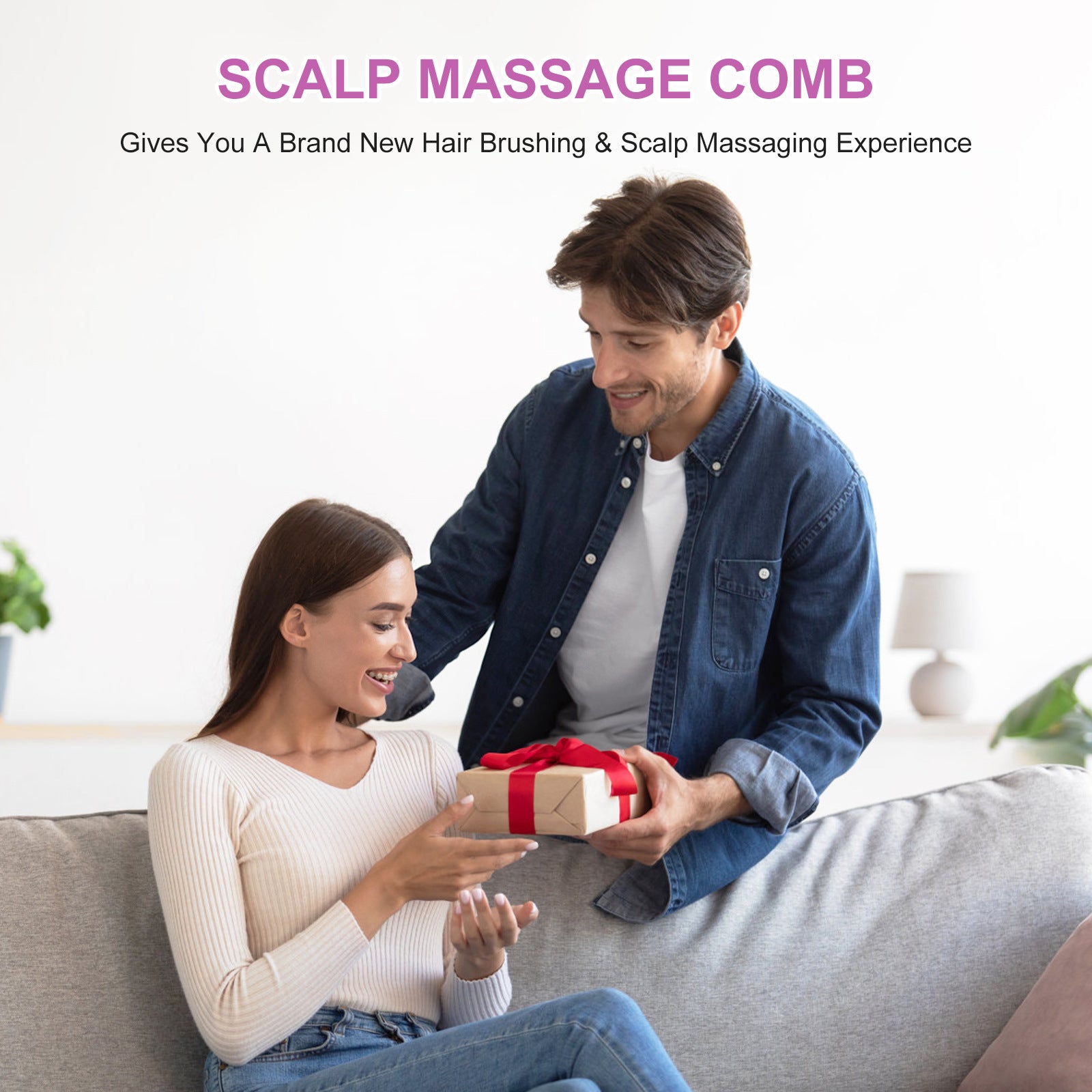 Electric Scalp Massager & Essential Oil Applicator Brush - 360 Kneading, 3 Modes, USB-C Rechargeable(grey) 8