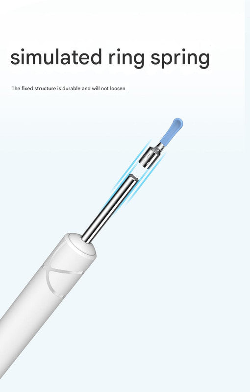 All-in-One Wireless Visual Ear Cleaner Kit with 4.3" IPS Display Screen(white) 7