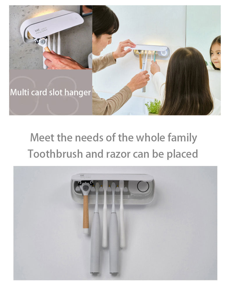 Smart UVC Toothbrush Sterilizer & Holder with Heat Drying, Radar Sensor Night Light(white) 10
