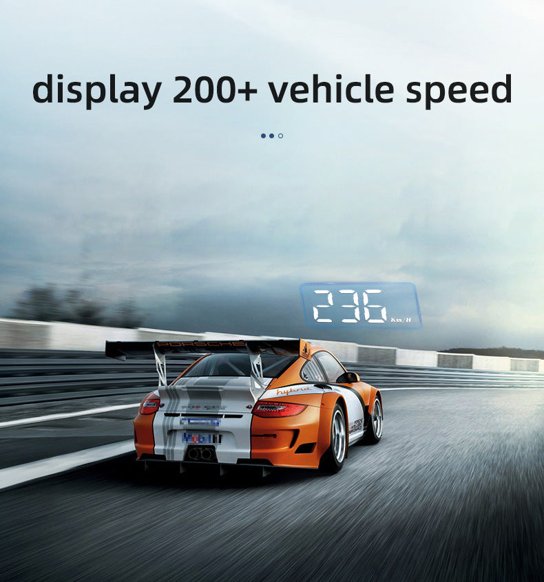 Compact OBD2 Car Head-Up Display (HUD) - Digital Speedometer with 5 Alarm Functions & Adaptive Brightness(black) 4