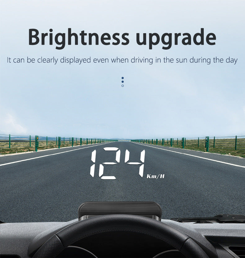 Compact OBD2 Car Head-Up Display (HUD) - Digital Speedometer with 5 Alarm Functions & Adaptive Brightness(black) 8