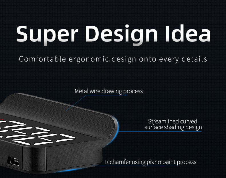 Compact OBD2 Car Head-Up Display (HUD) - Digital Speedometer with 5 Alarm Functions & Adaptive Brightness(black) 11