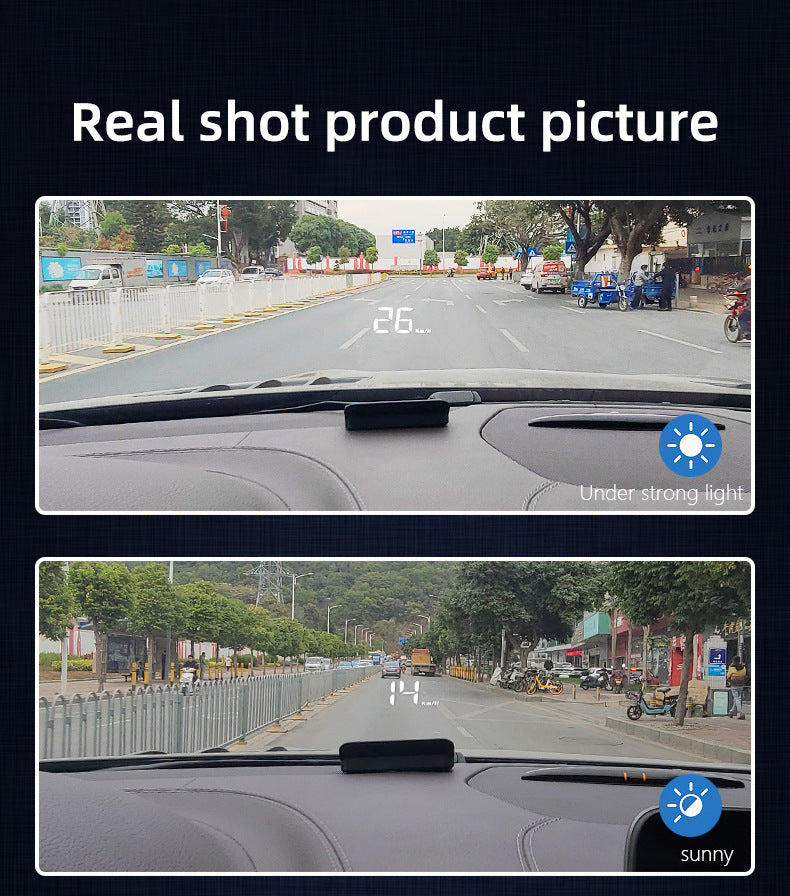 Compact OBD2 Car Head-Up Display (HUD) - Digital Speedometer with 5 Alarm Functions & Adaptive Brightness(black) 13