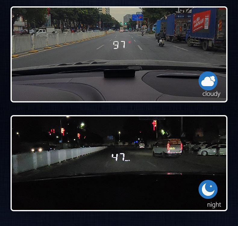 Compact OBD2 Car Head-Up Display (HUD) - Digital Speedometer with 5 Alarm Functions & Adaptive Brightness(black) 14