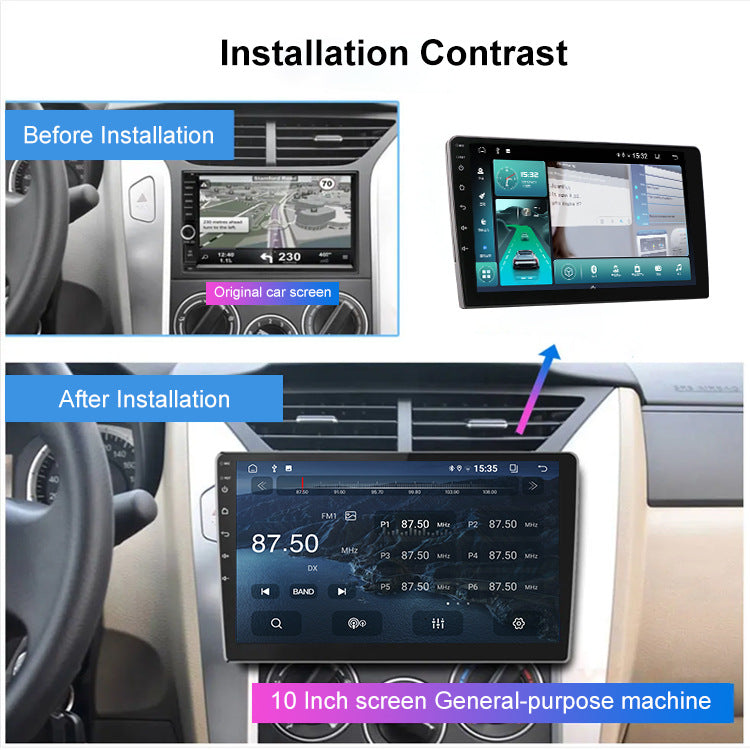 Universal 7-Inch Android Car Stereo GPS Navigator - QLED HD Touchscreen, 2GB RAM 32GB ROM, WiFi, Bluetooth 5.4, CarPlay & Mirror Link(black 7 inches) 5