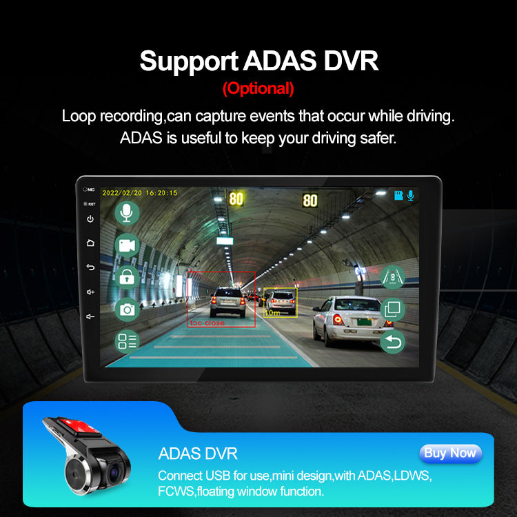 Universal 9-Inch Android Car Stereo GPS Navigator - QLED HD Touchscreen, 2GB RAM 32GB ROM, WiFi, Bluetooth 5.4, CarPlay & Mirror Link(black 9 inches) 9
