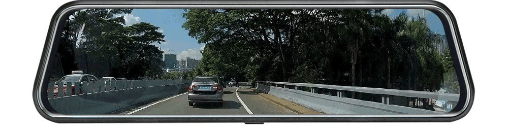 10-Inch Dual Lens Dash Cam Mirror - 1080P FHD Touch Screen Car DVR with Rear Camera, Night Vision & G-Sensor(black) 6