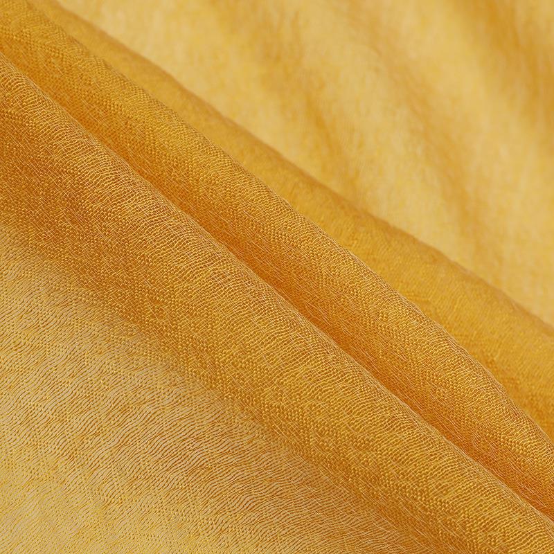 Elegant Butterfly Embroidered Scarf Shawl - Large Soft Silk Blend Wrap for Women(Yellow) 5