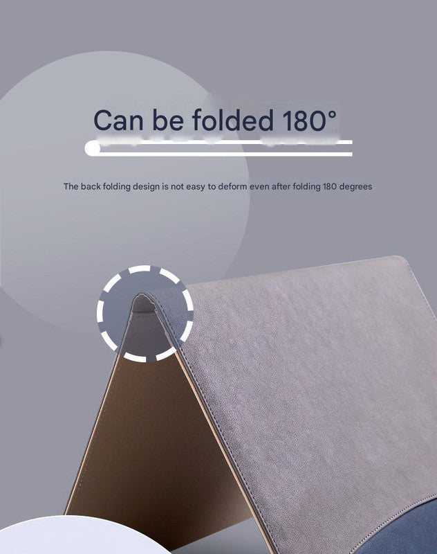 A4 PU Leather Business Portfolio with Ring Binder, Calculator & 40 Sleeves(brown) 3