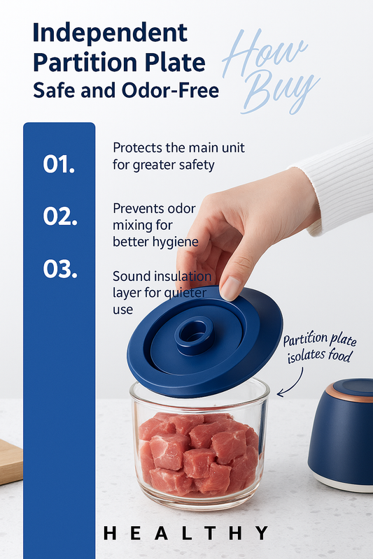 Electric Mini Garlic Chopper with Glass Bowl - USB Rechargeable, 6 Blades, Large Capacity(blue) 4