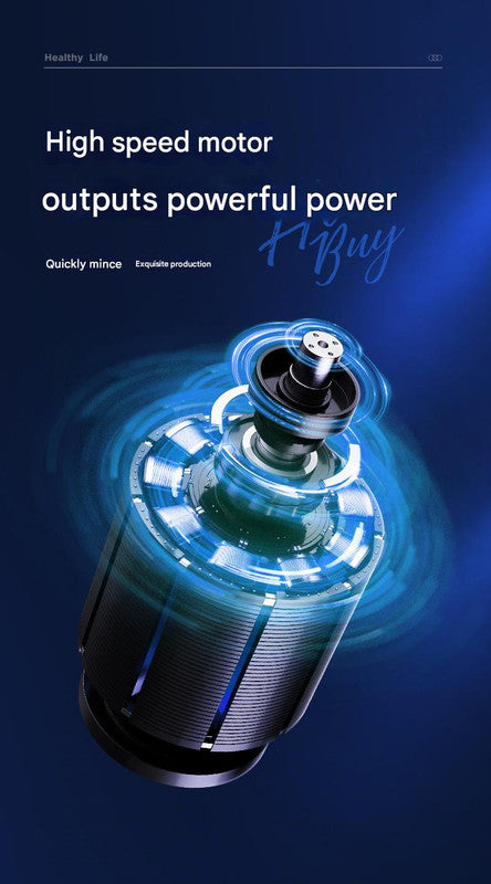 Electric Mini Garlic Chopper with Glass Bowl - USB Rechargeable, 6 Blades, Large Capacity(white) 7