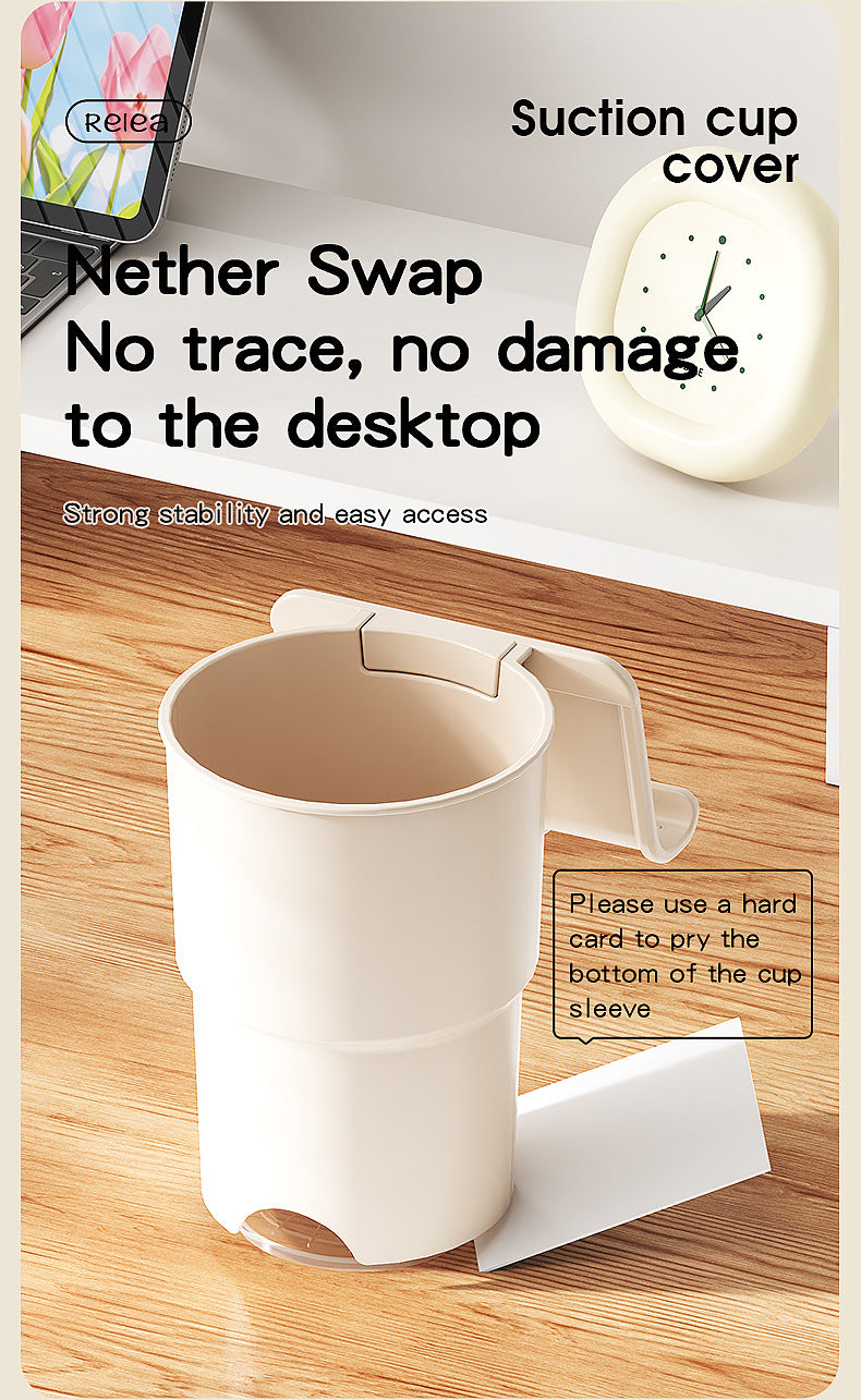 Multi-Purpose Anti-Spill Cup Holder with Suction Base & Detachable Phone Stand(orange) 11