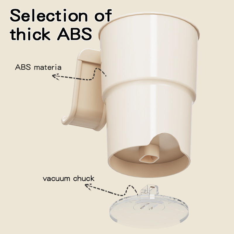 Multi-Purpose Anti-Spill Cup Holder with Suction Base & Detachable Phone Stand(black) 3