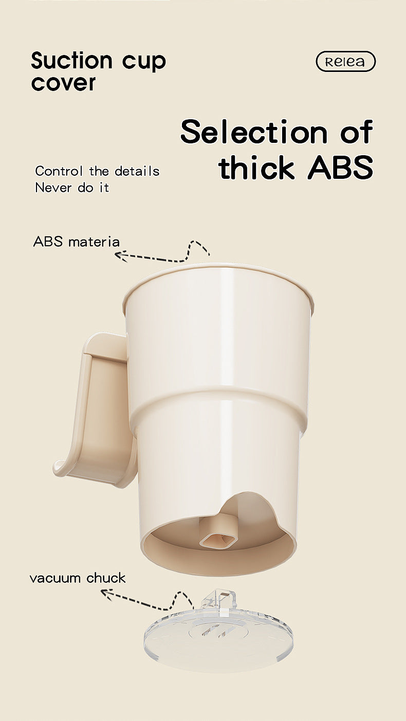 Multi-Purpose Anti-Spill Cup Holder with Suction Base & Detachable Phone Stand(white) 9