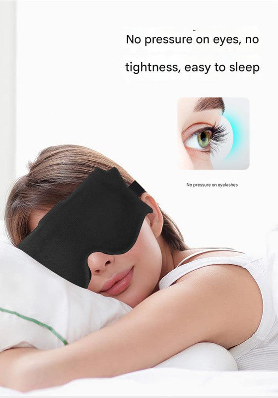 3pc 6D Contoured Zero-Pressure Sleep Mask - 360 Light Blocking Eye Mask with Adjustable Strap(Purple) 6