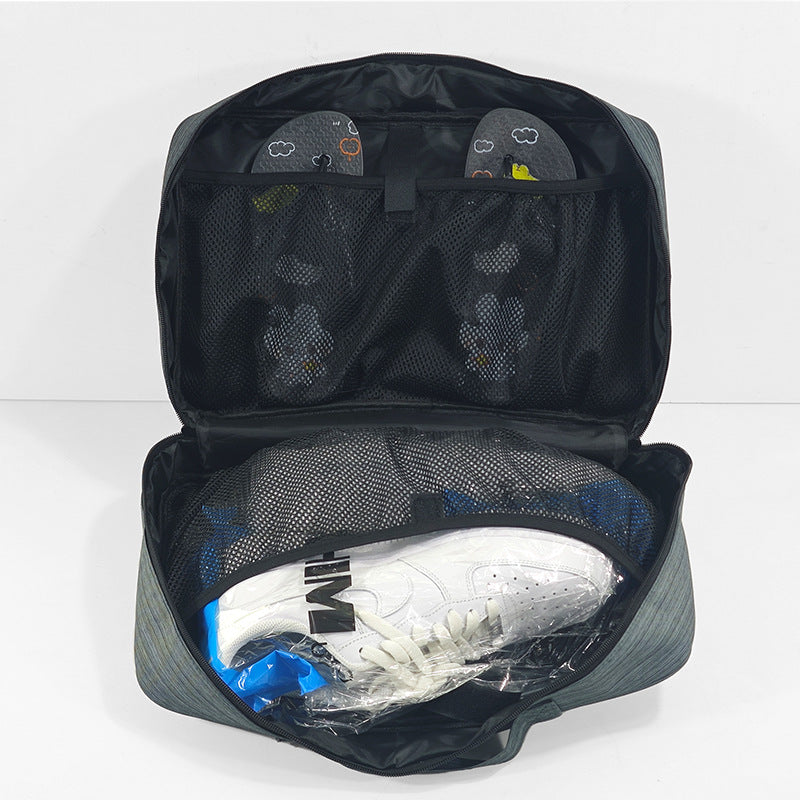 Heather Grey Versatile Travel Organizer Bag with Luggage Sleeve - Portable Carry-On for Laptop, Shoes & Accessories 7