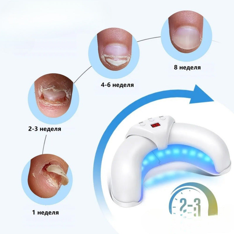 White Portable UV LED Nail Lamp - Open Arch Dryer for Gel Polish with Smart Sensor & 3 Timers 3