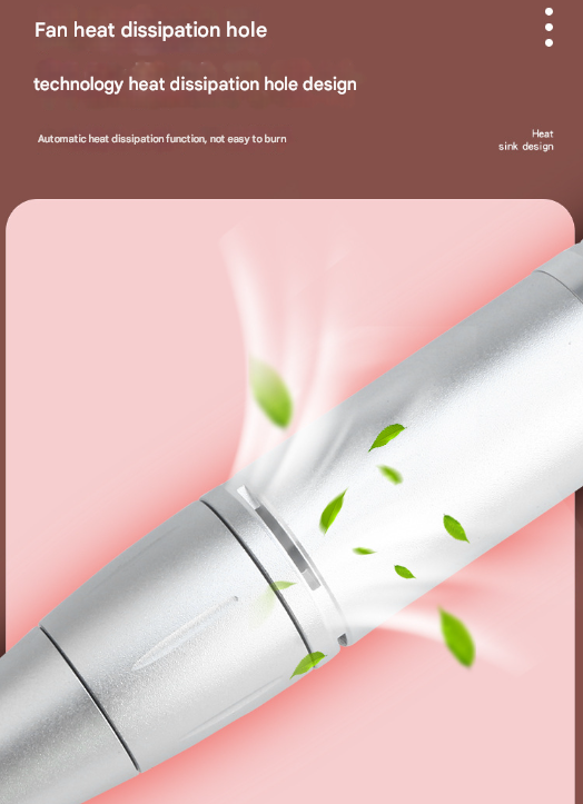 Pink Professional Rechargeable Nail Drill Machine - 45000RPM Portable E-File Kit for Acrylic, Gel, Polishing & Manicure 5