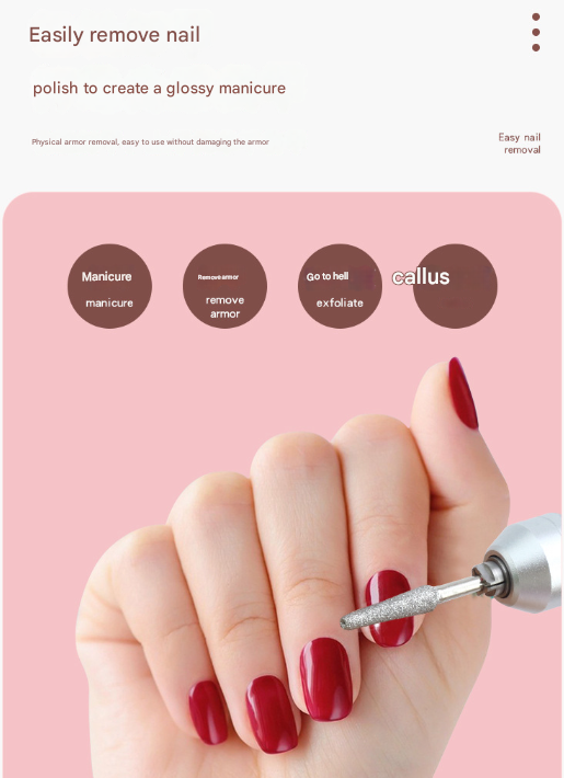 Pink Professional Rechargeable Nail Drill Machine - 45000RPM Portable E-File Kit for Acrylic, Gel, Polishing & Manicure 6