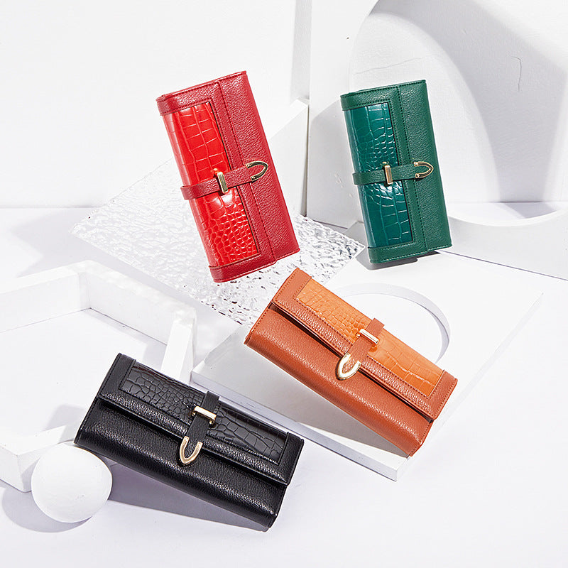 Random Color Surprise Lucky Bag: Random Style Women's Long PU Leather Wallet Mystery Box 6