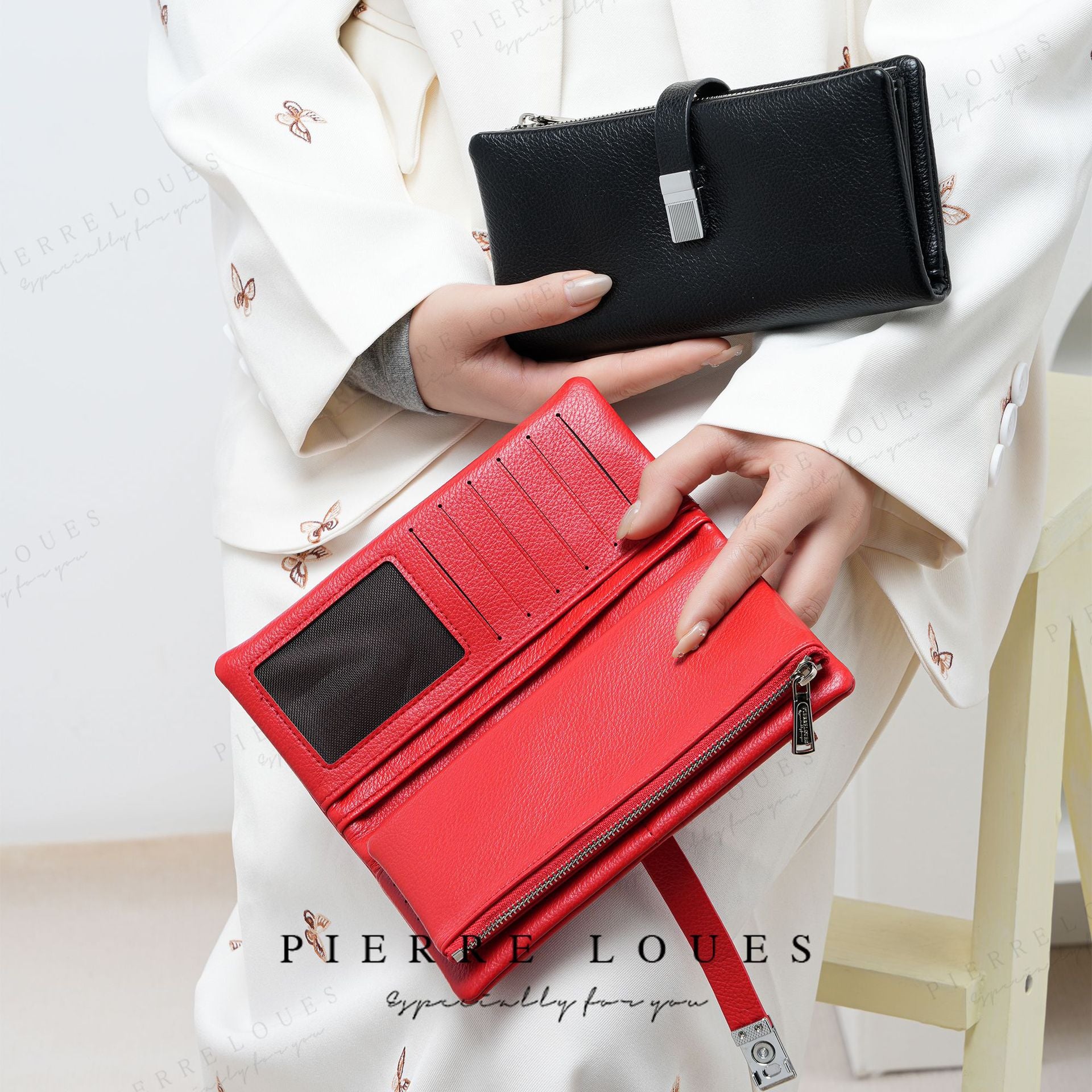Random Color Surprise Lucky Bag: Random Style Women's Long PU Leather Wallet Mystery Box 8