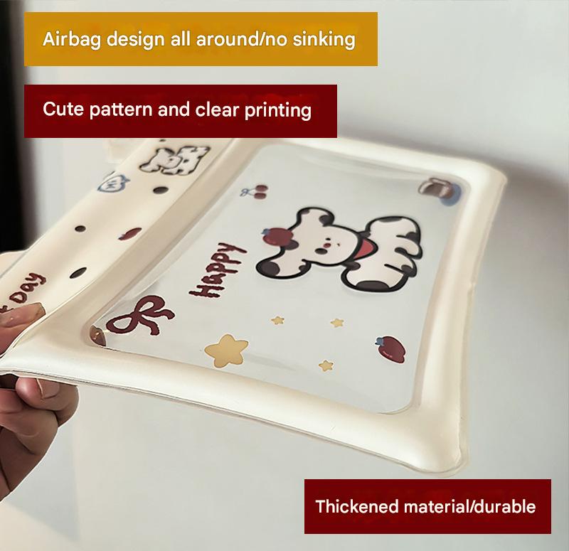 2 Pcs Cartoon Dog Pattern On White Background Cute Floating Waterproof Pouch - Touch-Sensitive Screen & Adjustable Strap 5