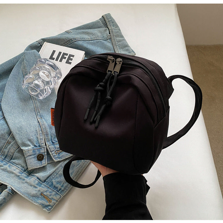 Black Lightweight Canvas Crossbody Bag - Minimalist Casual Shoulder Satchel with Adjustable Strap 4