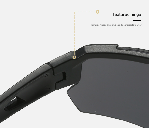 Black Temples and Orange Lenses Unisex Sport Cycling Sunglasses - Lightweight Wraparound Eyewear for Running & Outdoor Activities 6