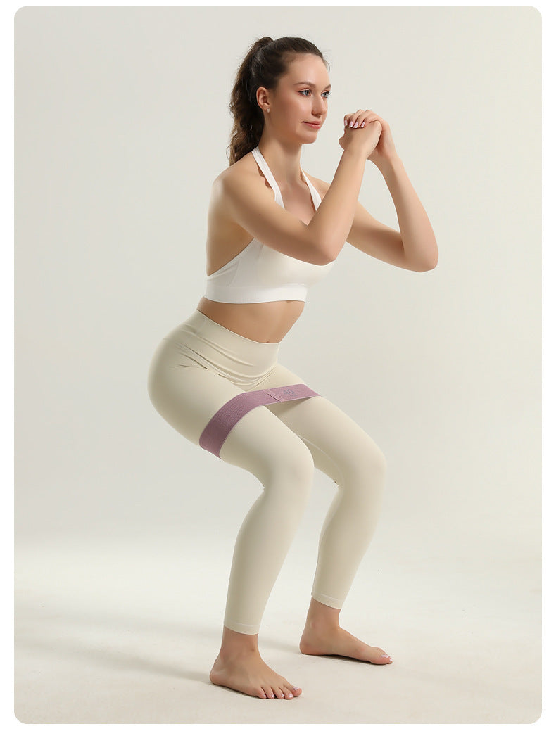 Colorful Fabric Resistance Bands for Legs and Glutes - Set of 4 Non-Slip Workout Loops 6