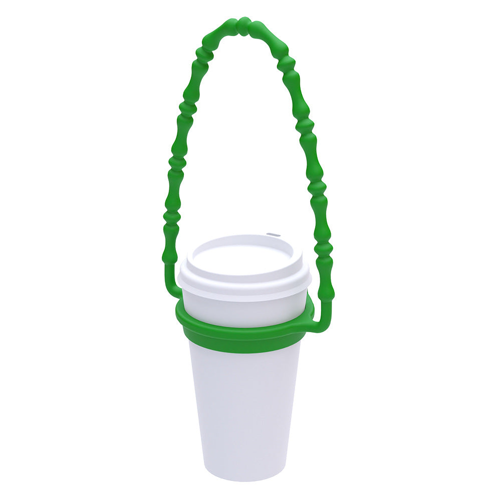 2 Pcs Green Frog Adorable Animal Silicone Cup Carrier - Portable Reusable Handle for Water Cup(cup not included) 8