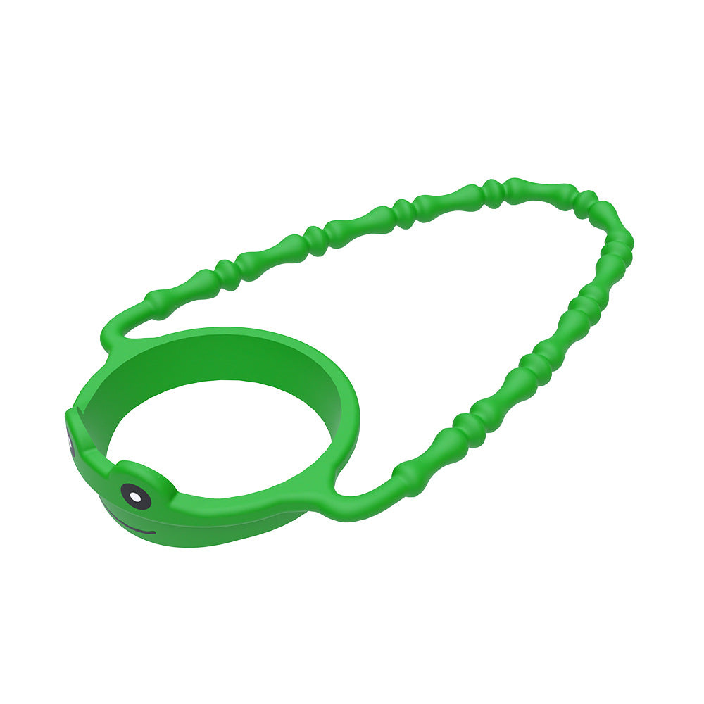 2 Pcs Green Frog Adorable Animal Silicone Cup Carrier - Portable Reusable Handle for Water Cup(cup not included) 9