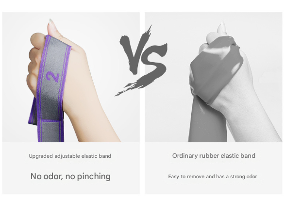 Blue and Purple 9-Loop Yoga Stretch Strap - Numbered Band for Flexibility and Physical Therapy 5