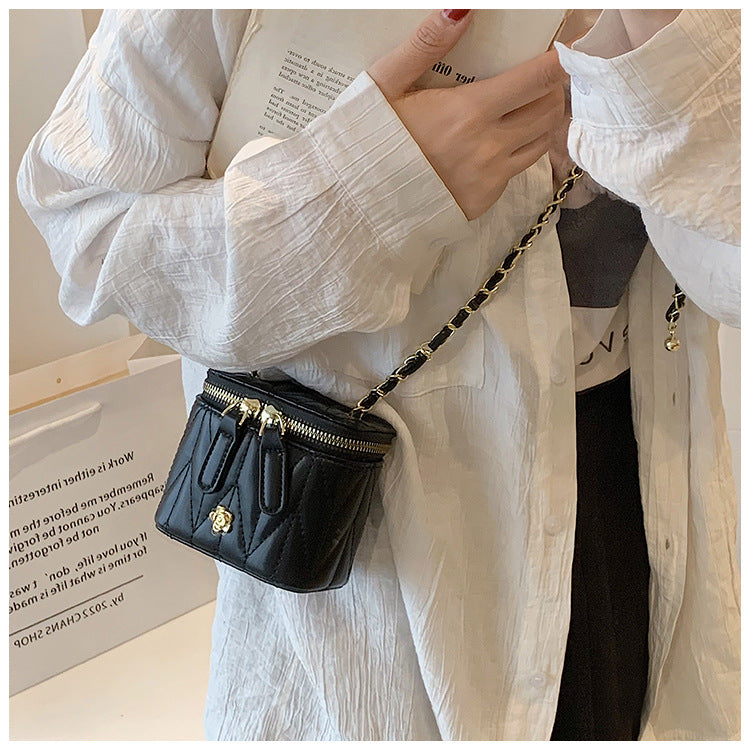 Black Chic Quilted Mini Box Crossbody Bag - Luxury Style Chain Purse for Women 7