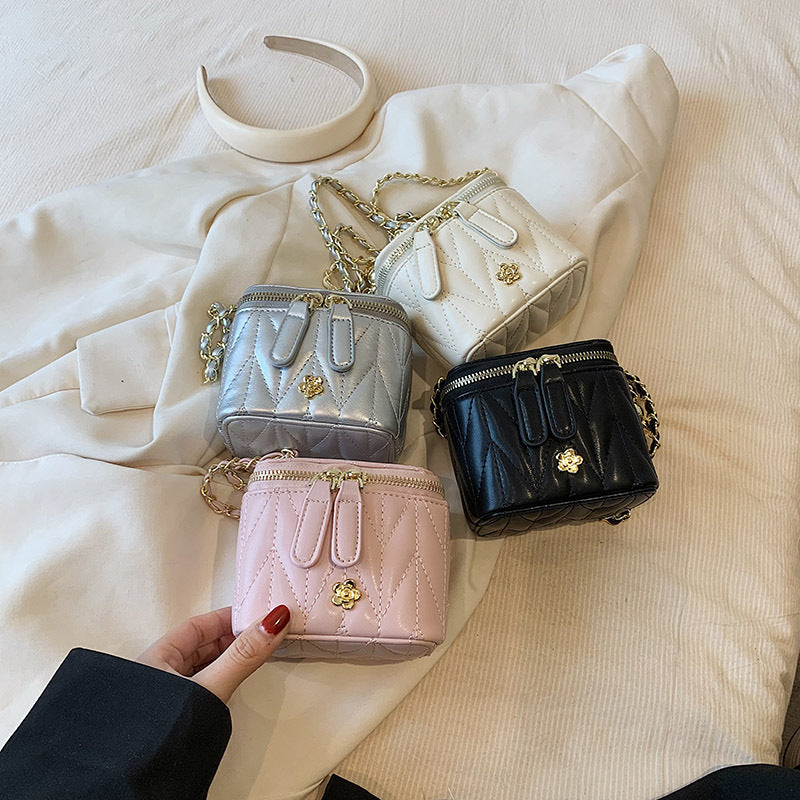 Pink Chic Quilted Mini Box Crossbody Bag - Luxury Style Chain Purse for Women 3
