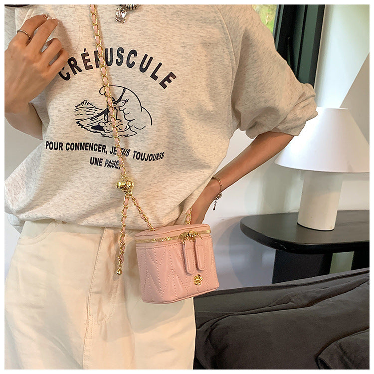 Pink Chic Quilted Mini Box Crossbody Bag - Luxury Style Chain Purse for Women 7