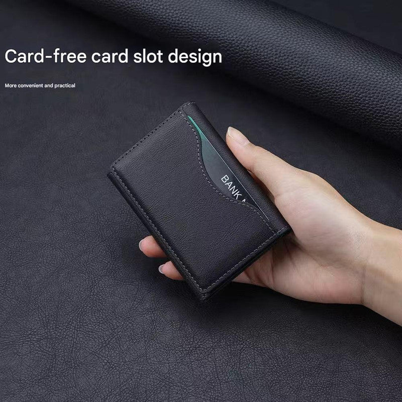 Black 3-in-1 Magnetic Wallet for MagSafe - Slim PU Leather Card Holder with Kickstand 7