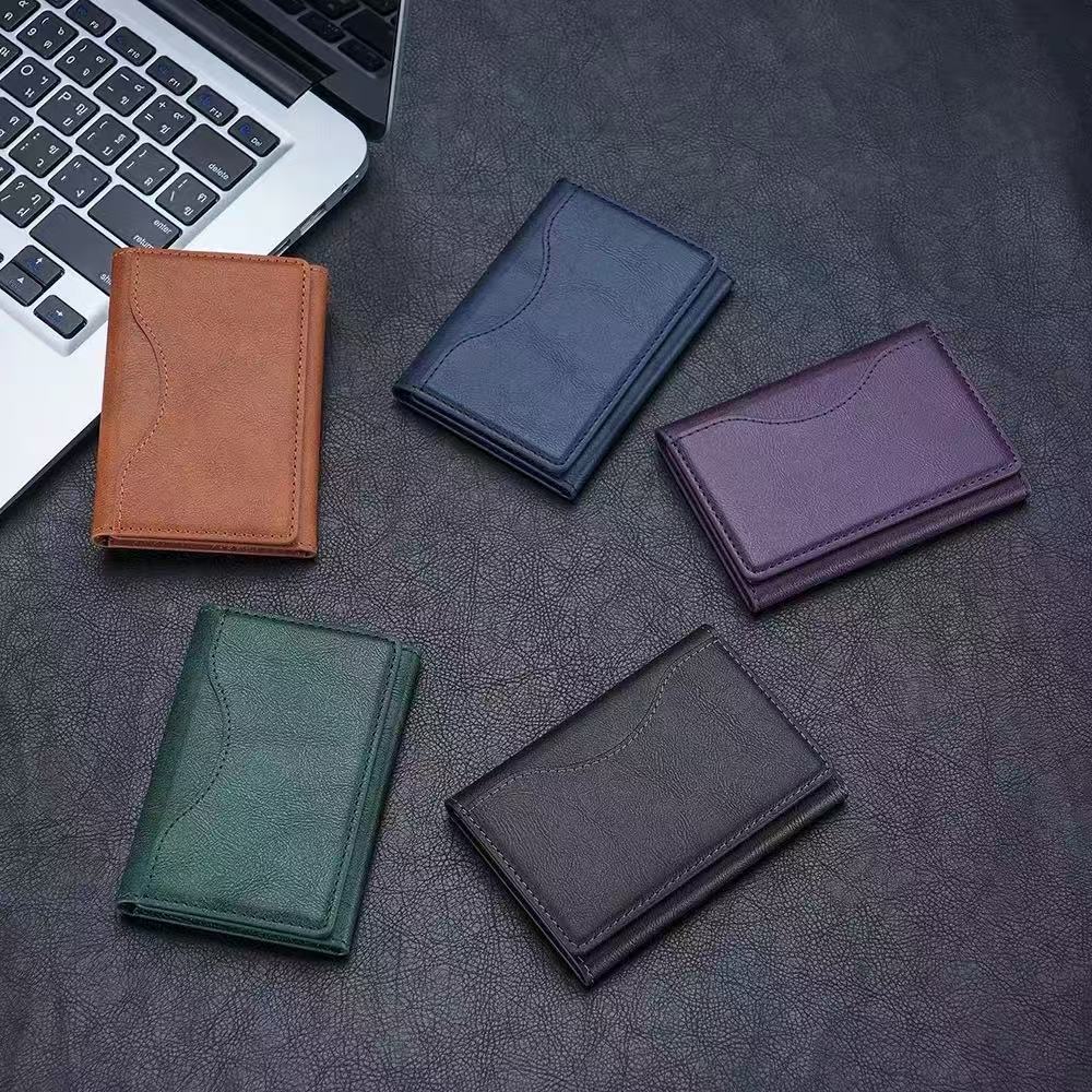 Black 3-in-1 Magnetic Wallet for MagSafe - Slim PU Leather Card Holder with Kickstand 9